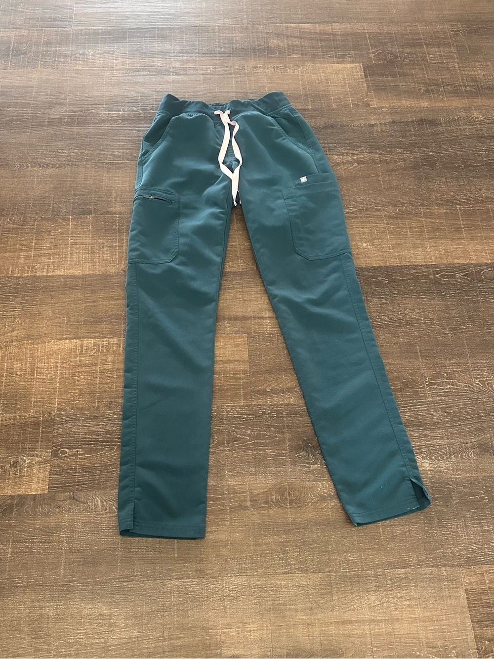 Figs Yola Skinny Scrub Pants Caribbean Blue XXS Tall